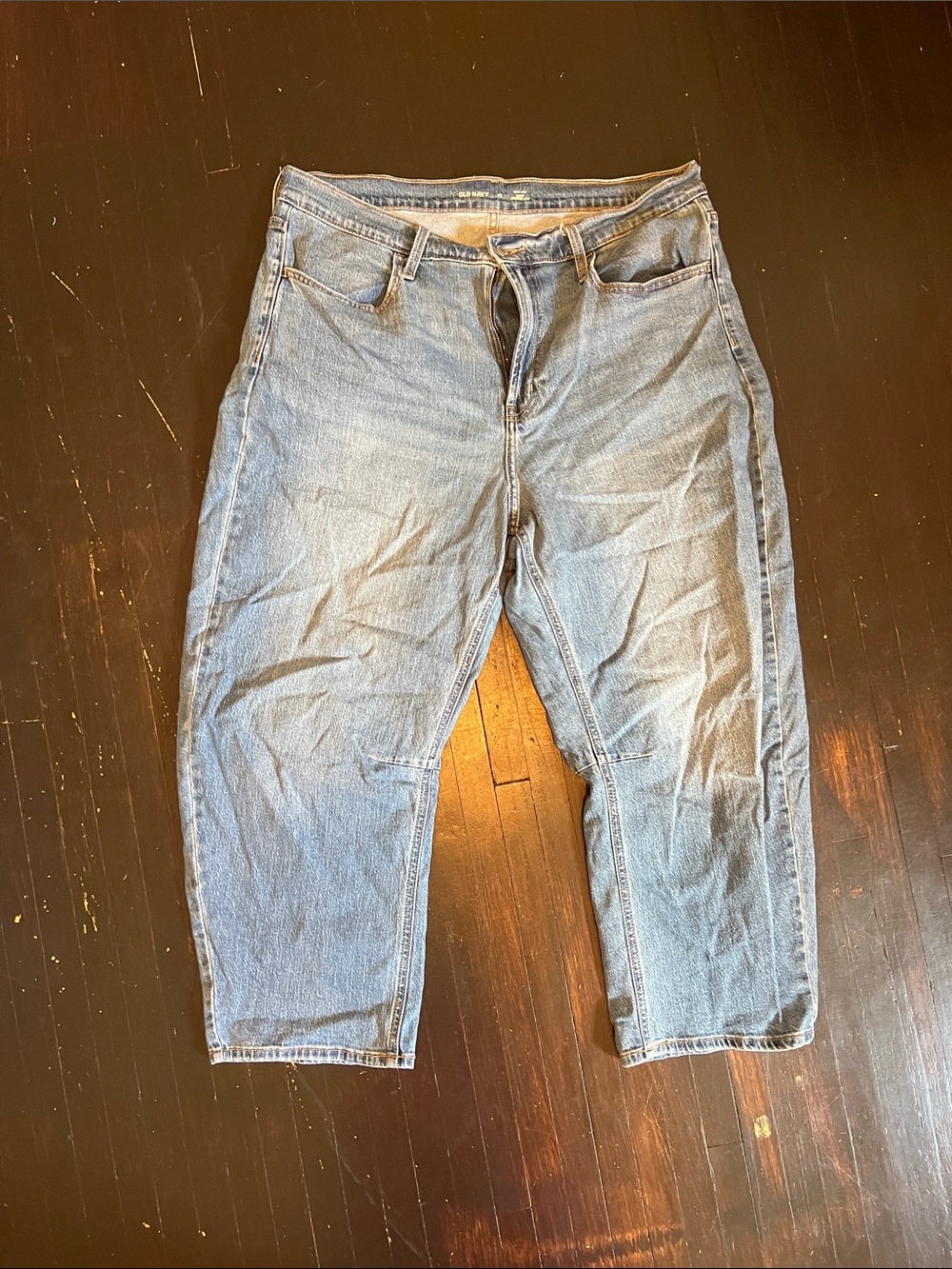 Old Navy Wow Barrel Leg Blue Denim Jeans